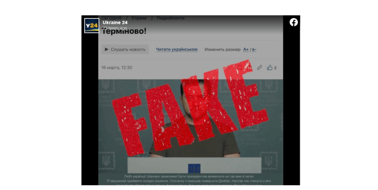 Video e falsifikuar që paraqet rrejshëm kapitullimin e Zelensky-t, fshihet nga Facebook, YouTube e Twitter