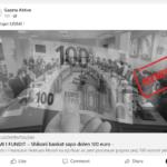 Lajmi për ndarje të 100 eurove për sektorin privat i vjetër, i paraqitur si aktual