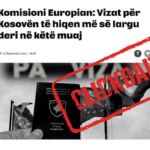 Komisioni Evropian nuk ka përmendur ndonjë muaj për heqjen e vizave për Kosovën