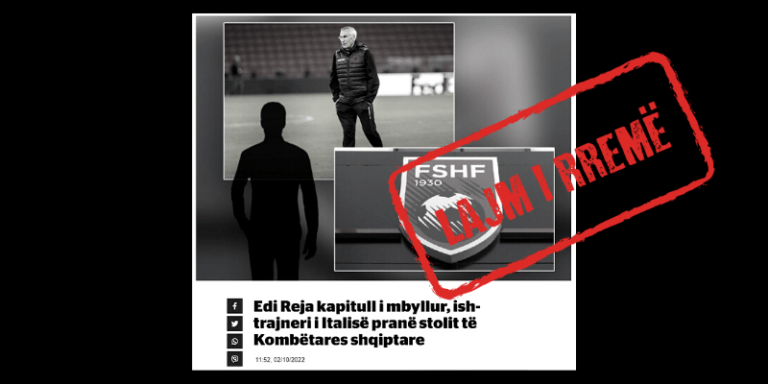 Largimi dhe zëvendësimi i Reja-s, pretendim i pavërtetë