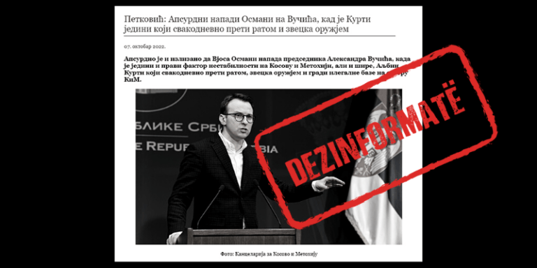 Petkoviq e keqinterpreton deklaratën e Osmanit për Asociacionin