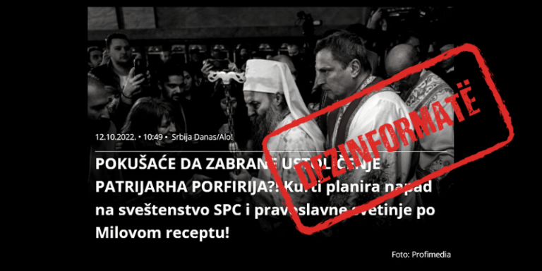 Srbijadanas.com demantohet: Vizita e patriarkut serb në Kosovë u lejua