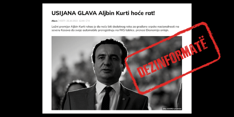 Pretendim i pabazë nga mediumi serb se Kurti po kërkon luftë