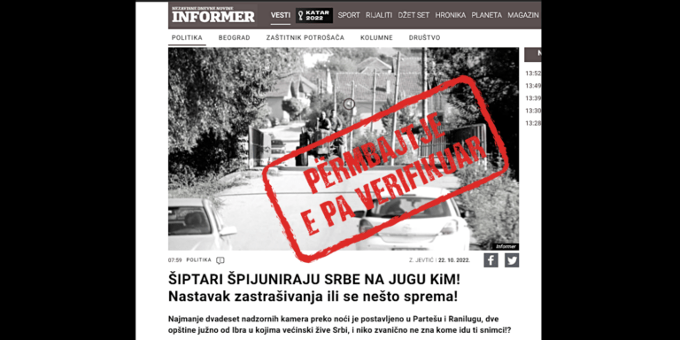 Nuk paraqiten fakte që dëshmojnë arsyen e vendosjes së kamerave në Ranillug e Partesh