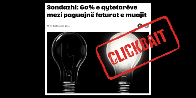 Në titull nuk sqarohet se në cilin vend është realizuar ky sondazh