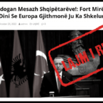 Pretendohet rrejshëm se Erdogan u ka dërguar mesazh shqiptarëve