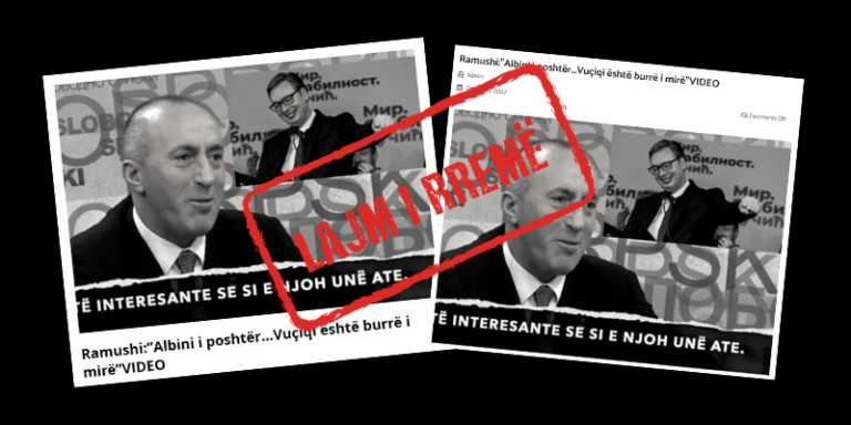 Krahasimi i bërë jashtë kontekstit: Haradinaj nuk e quan Vuçiqin “burrë të mirë”