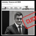 Titulli “Jeremiq: Kosova në OKB” është i keqinterpretuar