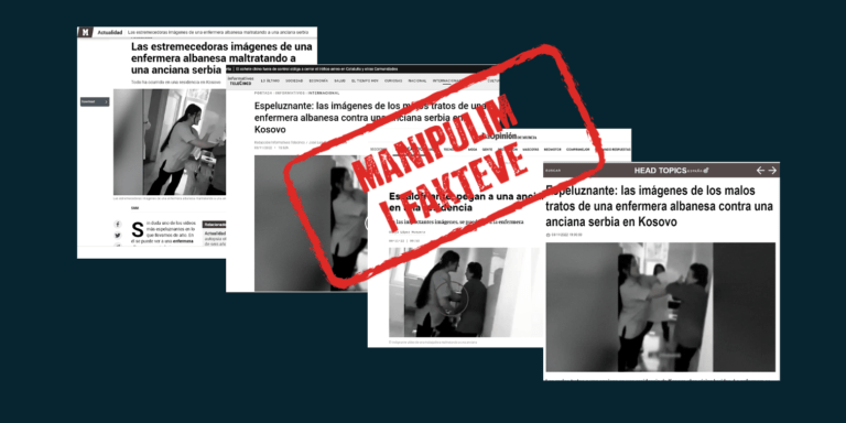 Disa media spanjolle shpërndajnë pretendimin e rremë se e moshuara e dhunuar fizikisht ishte serbe