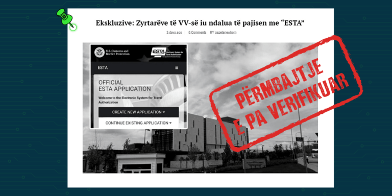 Nuk argumentohet pretendimi se zyrtarëve të LVV-së iu ndalua të pajisen me autorizimin ESTA