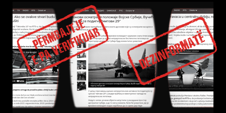 RTS publikon artikuj me pretendime të pabazuara të Vuçiqit, Bërnabiqit dhe Vuçeviqit për prezencën e “dronëve nga Kosova” pranë ushtrisë serbe