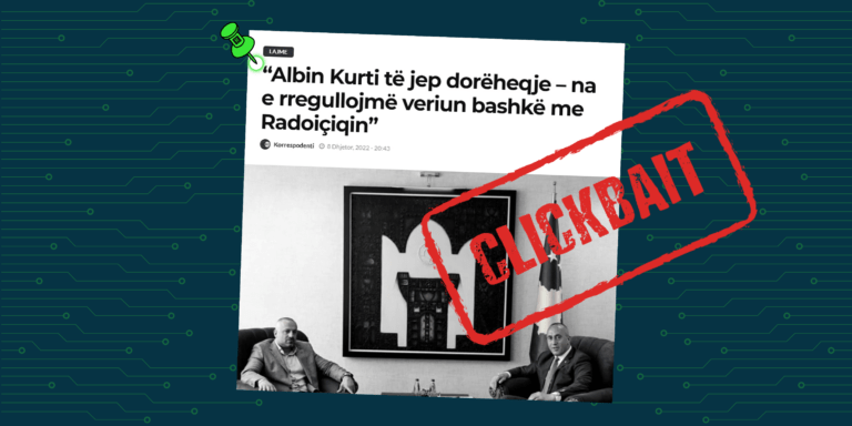 Nga fotografia mund të kuptohet se kjo deklaratë është bërë nga Ramush Haradinaj
