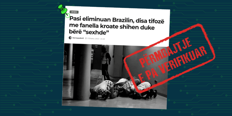 Kjo fotografi nuk është bërë pas fitores së Kroacisë ndaj Brazilit