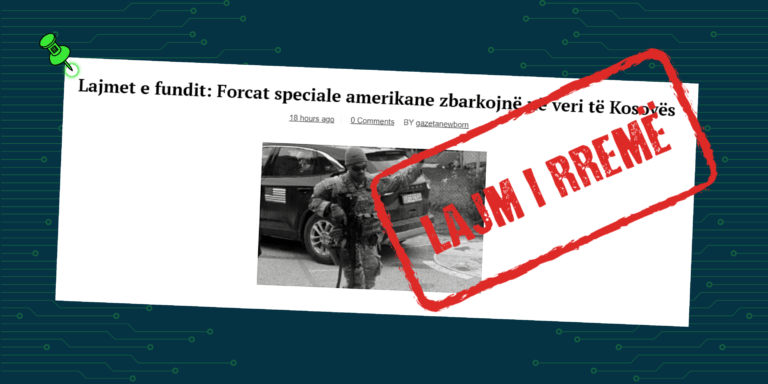Pretendohet rrejshëm se forcat speciale amerikane zbarkojnë në veri të Kosovës