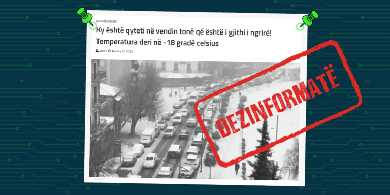 Lajmi për temperaturat e ulëta në Korçë është i janarit 2022