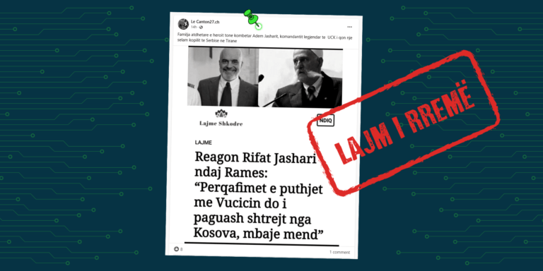 Nuk ka deklaratë të Rifat Jasharit drejtuar Edi Ramës