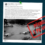 Fotografia paraqet përmbytjet e vitit 2014 në Gjenova, e jo të atyre në Libi