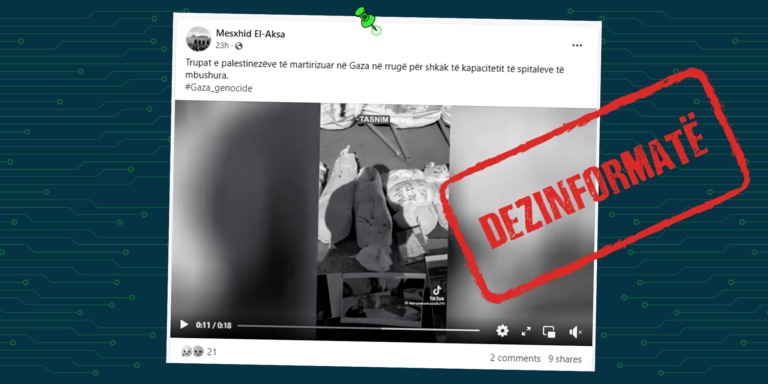 Pretendohet rrejshëm se trupat e palestinezëve të vdekur kanë mbetur në rrugë si shkak i spitaleve të mbushura