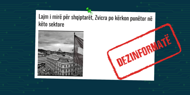 Publikohet përsëri lajmi i vjetër me pretendimin e rremë se Zvicra po kërkon punëtorë