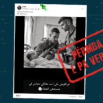 Fotografia që paraqet dy ushtarë me revole drejt një foshnje, është gjeneruar me Inteligjencë Artificiale