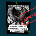 Përmes imazhit të gjeneruar me AI pretendohet rrejshëm se paraqitet stadiumi që do të ndërtohet në Prishtinë
