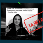 Angelina Jolie nuk ka dhënë vlerësime për arabët apo myslimanët si dhe nuk ka kërkuar bashkim kundër Izraelit