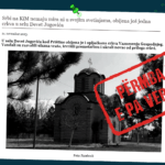 Zyra për Kosovën në Qeverinë e Serbisë pretendon pa fakte se “ekstremistët shqiptarë” kanë thyer e vjedhur kishën në Bardhosh