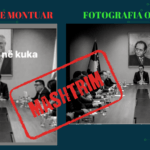 Portreti i ish-presidentit Thaçi në një mbledhje të LDK-së është i montuar