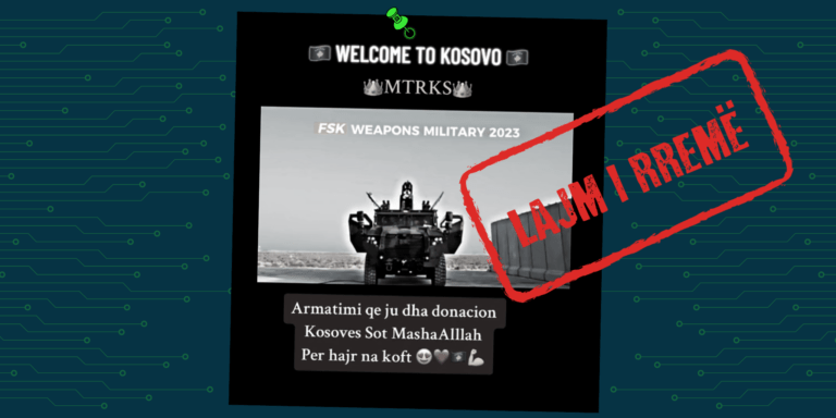 Pretendim i rremë se Kosova sot ka pranuar armatim ushtarak si donacion