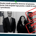 Titulli lë të kuptohet se Vela është shkarkuar e nuk ka kërkuar dorëheqje