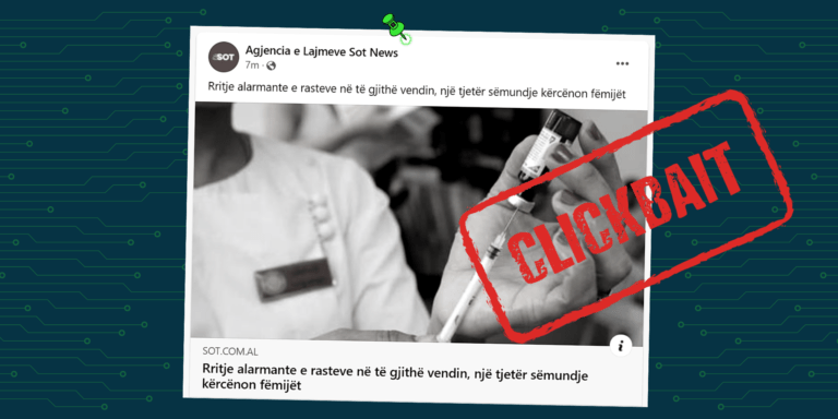 Titulli nuk sqaron se bëhet fjalë për përhapjen e sëmundjes së fruthit tek fëmijët në Rumani