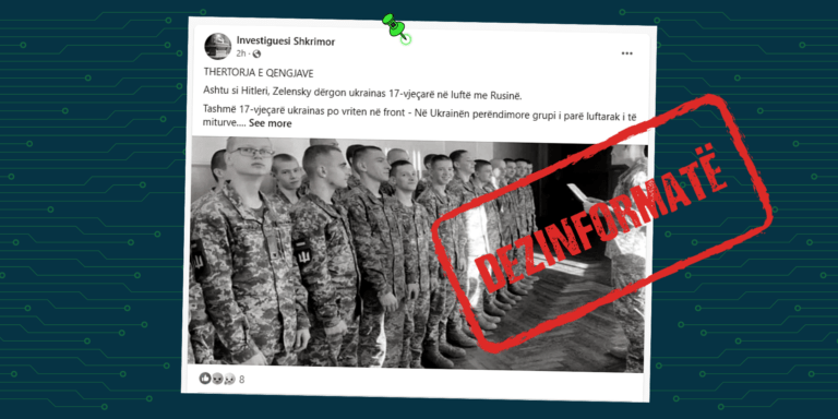 Pretendohet rrejshëm se Ukraina po rekruton persona të moshës 17 vjeçare në luftë kundër Rusisë