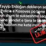Erdogan nuk ka dhënë deklarata për Policinë e Kosovës