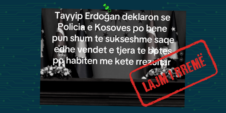 Erdogan nuk ka dhënë deklarata për Policinë e Kosovës