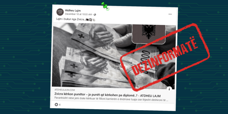 Pretendim i rremë se Zvicra po kërkon punëtorë për punë në të cilat nuk nevojitet diploma