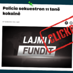 Titulli nuk sqaron se sekuestrimi i kokainës ka ndodhur në Spanjë