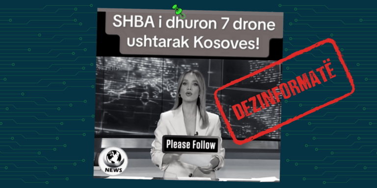 Pretendimi se SHBA-të i kanë dhënë Kosovës donacion 7 dronë ushtarak, është i pasaktë