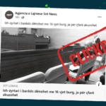 Me anë të fotografisë dhe titullit lë të kuptohet se ngjarja ka ndodhur në Kosovë