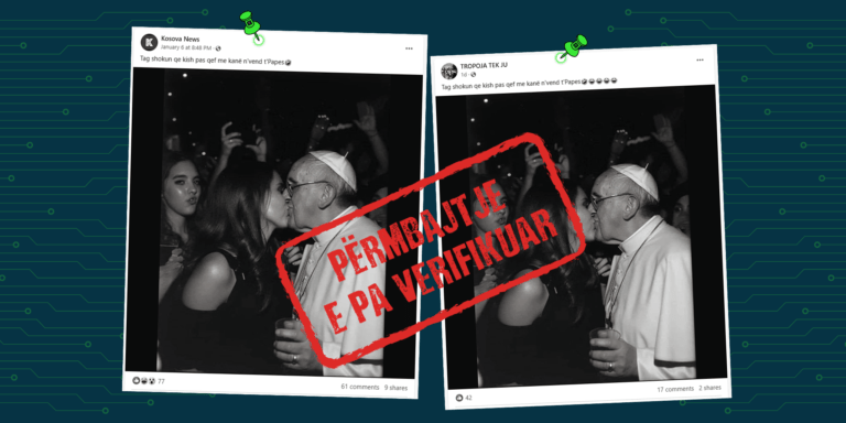 Imazhi i Papa Françeskut në momente intime me një grua është i gjeneruar me Inteligjencë Artificiale