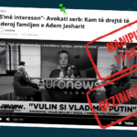 Avokati serb Stojkoviq nuk është shprehur decitivisht “kam të drejtë të nderoj familjen e Adem Jasharit”