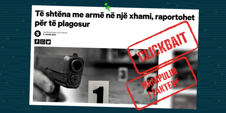 Titull përgjithësues dhe i pasaktë për ngjarje të ndodhur në Stamboll