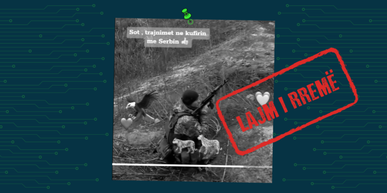 Pamjet e ushtarëve ukrainas mundohen të paraqiten si momente të stërvitjeve të forcave ushtarake në Kosovë, në kufirin me Serbinë