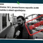 Vranica nuk ka thënë se 10 mijë punëtorë nga sektori i gastronomisë janë larguar nga Kosova