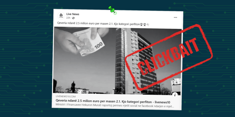 Lajmi i vjetër për ndarjen e 2.5 milionë euro nga Qeveria, publikohet si aktual