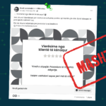 Faqja e dyshimtë në Facebook publikon vlerësim të klientëve të një institucioni mikrofinanciar, duke e paraqitur rrejshëm si të sajën