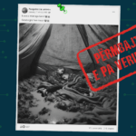 Imazhi që paraqet dy fëmijë palestinezë duke fjetur në baltë, është gjeneruar me Inteligjencë Artificiale