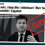 Përmes titullit pretendohet rrejshëm se ka përfunduar mandati i Miroslav Lajçak