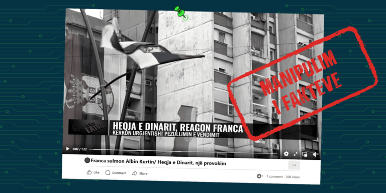 Pretendim i pasaktë se Franca e vlerëson si provokim vendimin e BQK-së për dinarin serb