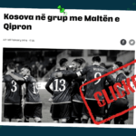 Titulli dhe fotografia nuk e sqarojnë se bëhet fjalë për sportin e basketbollit në konkurrencën e femrave