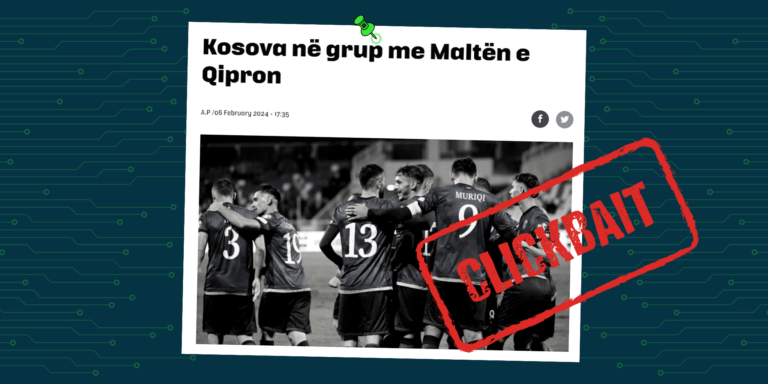 Titulli dhe fotografia nuk e sqarojnë se bëhet fjalë për sportin e basketbollit në konkurrencën e femrave